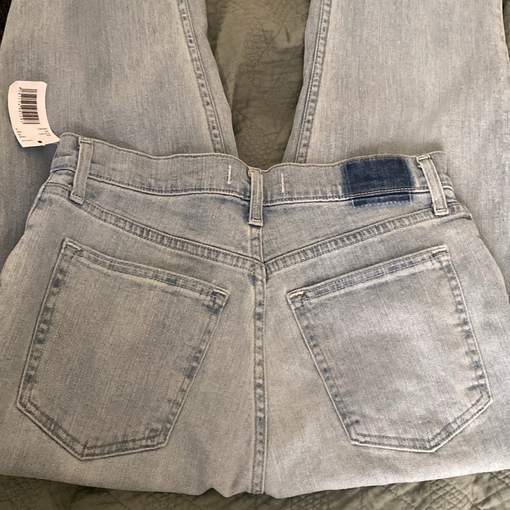 Abercrombie & Fitch The 90’s Straight Ultra High Rise Jeans Light Wash 29/8r - Picture 7 of 8